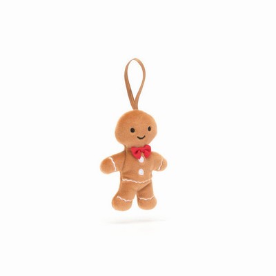 Jellycat Festive Folly Gingerbread Fred New Zealand | OXAQC2789